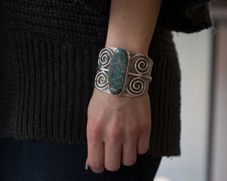 Carol Krena Cuff with Red Mountain Turquoise