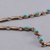Julian Lovato Blue Gem Turquoise Necklace in 14kt Yellow Gold