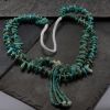 Vintage Turquoise Tab Necklace with Jacla
