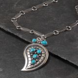 Julian Lovato Necklace with Bisbee Turquoise