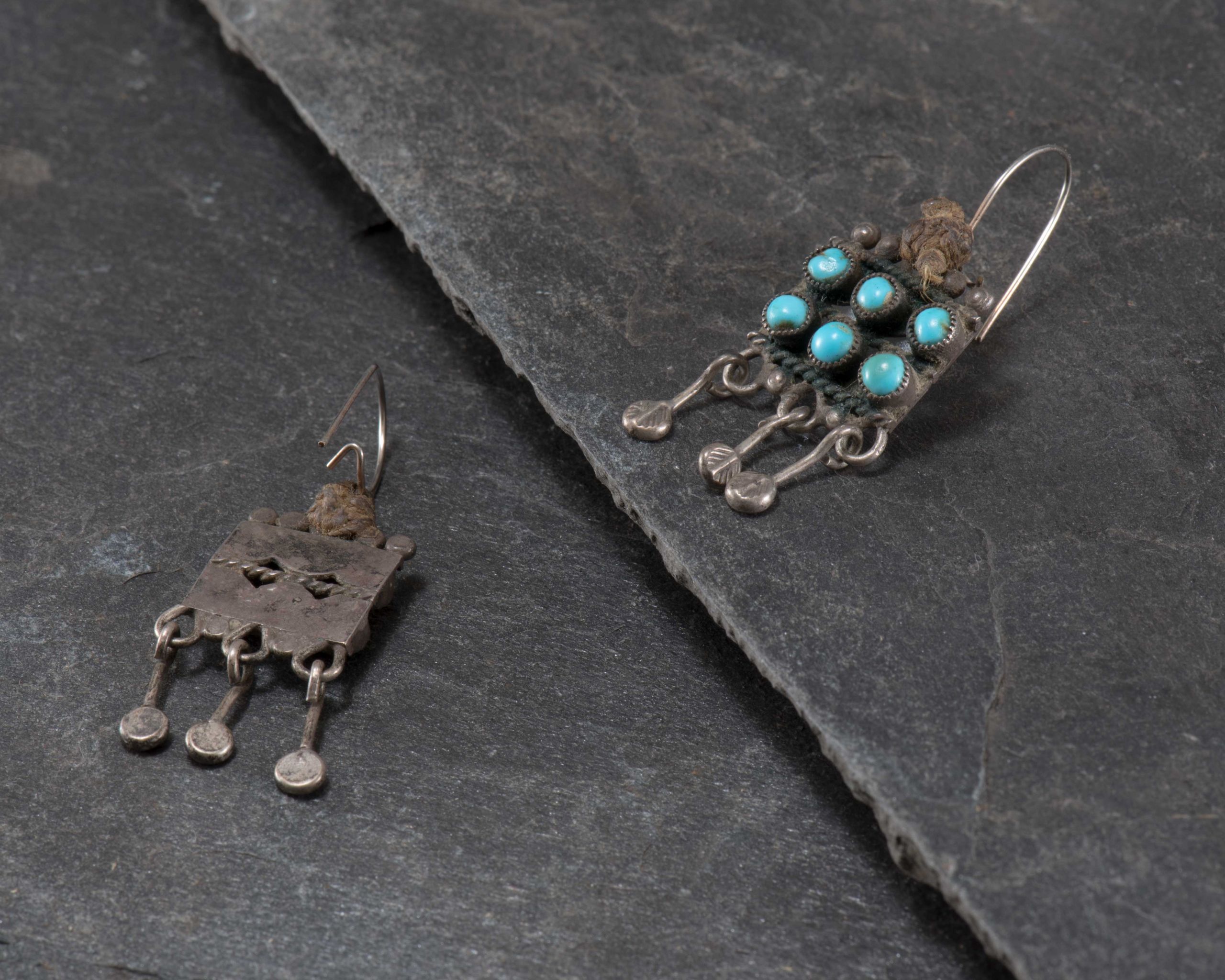 Vintage Navajo Turquoise Dangle Earrings