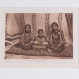 Edward S. Curtis “In the Lodge – Piegan” Photogravure