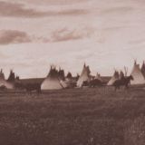 Edward S. Curtis “Piegan Camp” Photogravure