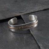 Bruce Morgan 14kt Gold and Sterling Silver Cuff