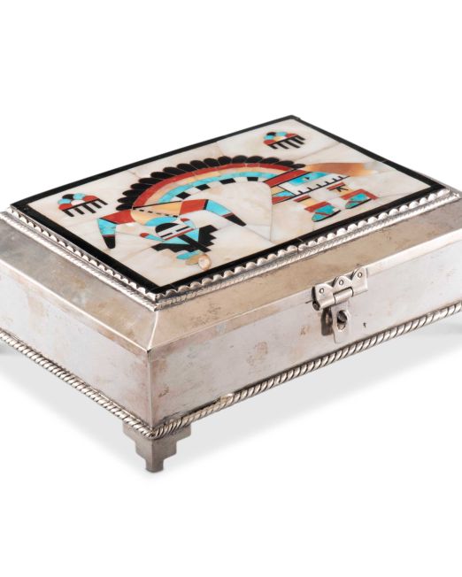 MURANO OPALINE FERRO ハイエナメル ハンドペイント 宝石箱 Chinese Vintage Engraved Silver Mixed Metal and Porcelain