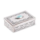 Navajo Silver Box with Turquoise