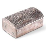 Navajo Silver Box with Bow Guard Lid