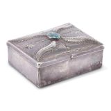 Navajo Silver Box with Turquoise