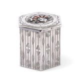 Navajo Silver Box with Zuni Inlaid Katsina Face