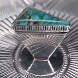 Thomas Curtis Raised Hollowware Box with Turquoise