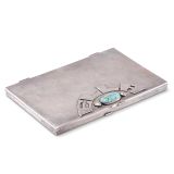 Frank Patania Sr. Silver Box with Turquoise