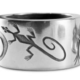 Preston Monongye Silver Cylinder with Bisbee Turquoise
