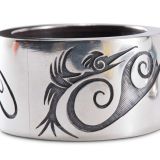 Preston Monongye Silver Cylinder with Bisbee Turquoise