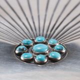 Kenneth Begay Silver Box with Turquoise