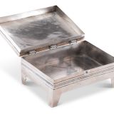 Johnny Mike Begay Silver Box with Turquoise
