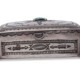 Morris Robinson Silver Box with Turquoise