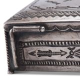 Morris Robinson Silver Box with Turquoise
