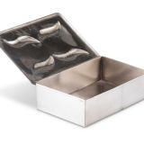 Joe H. Quintana Silver Box with Turquoise