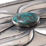 Joe H. Quintana Silver Box with Turquoise