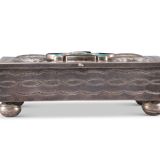 Navajo Silver Box with Zuni Knifewing Man