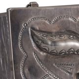 Navajo Silver Box with Zuni Knifewing Man