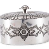 Thomas Curtis Raised Silver Hollowware Box