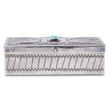 Navajo Silver Box with Turquoise
