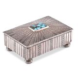 Navajo Silver Box with Turquoise