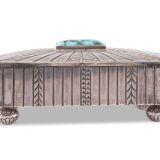 Navajo Silver Box with Turquoise