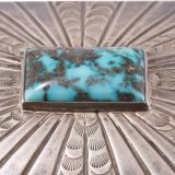 Navajo Silver Box with Turquoise