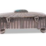 Navajo Silver Box with Turquoise