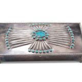 Navajo Silver Box with Turquoise
