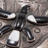 Navajo Silver Box with Zuni Knifewing Man