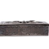 Navajo Silver Box with Zuni Knifewing Man