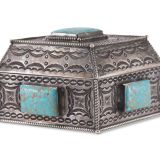 Perry Shorty Silver Box with Turquoise