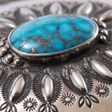 Perry Shorty Silver Cylinder with Turquoise