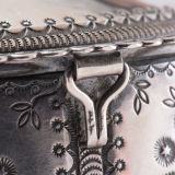 Perry Shorty Silver Cylinder with Turquoise