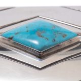 Allen Kee Silver Box with Turquoise