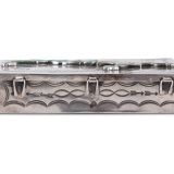 Navajo Silver Box with Inlaid Avanyu