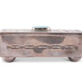 Navajo Silver Box with Turquoise