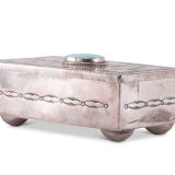 Navajo Silver Box with Turquoise