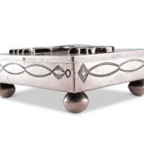 Navajo Silver Box with Zuni Rainbow Man