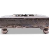 Navajo Silver Box with Knifewing Man
