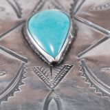 Navajo Silver Cigarette Case with Turquoise