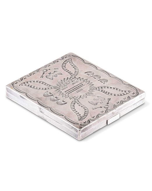 Navajo Silver Cigarette Case