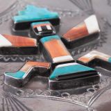 Navajo Silver Cigarette Case with Zuni Knifewing Man