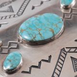 Navajo Silver Box with #8 Turquoise