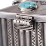 Navajo Silver Box with #8 Turquoise