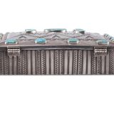 Navajo Silver Box with #8 Turquoise