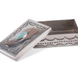 Navajo Silver Box with Turquoise